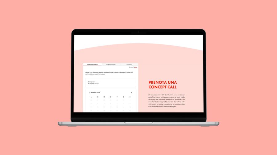Christian Zippi — Interior Architecture — Concept call — booking calendar