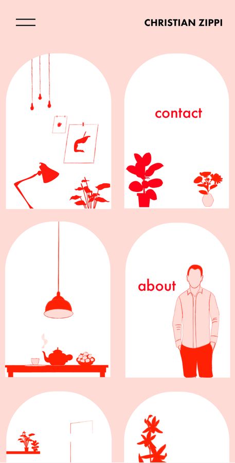 Christian Zippi — Interior Architecture — Mobile navigation