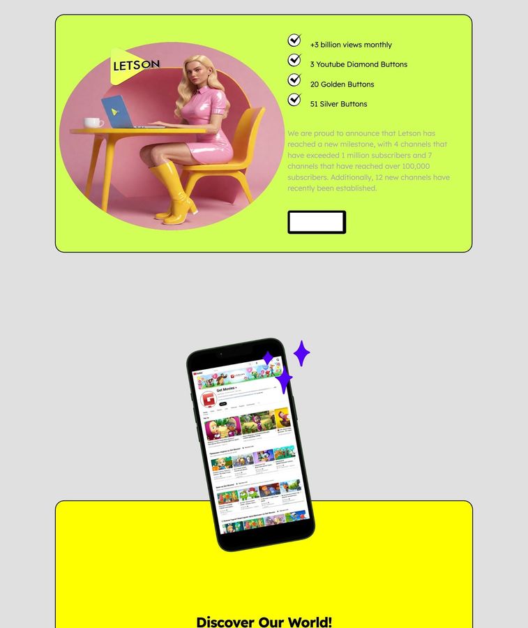 Letson — rebrand — letsoncorp.com — milestones & app