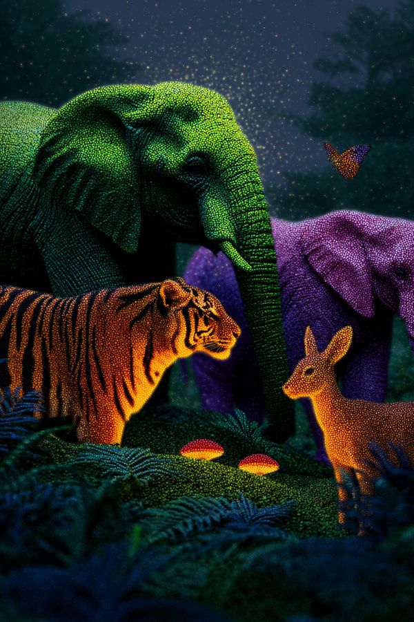 Shamanic worlds — poster series — Upper world