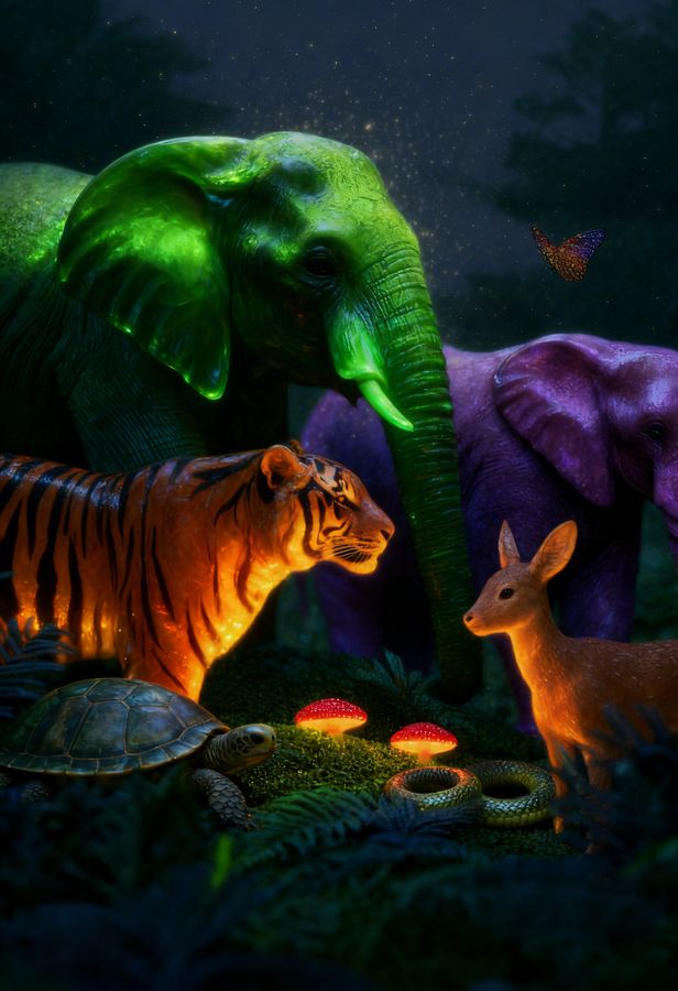 Shamanic worlds — poster series — Jungle